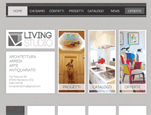 Tablet Screenshot of livingstudio.it